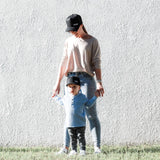 Matching Black baseball cap with Mama and Mini for babies, toddlers, kids and mums. Cubs & Co. Australia.