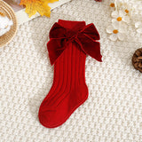 Christmas Bow Socks