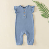 Sleeveless Flutter Waffle Onesie