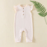Sleeveless Flutter Waffle Onesie