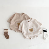 Bear Waffle Romper