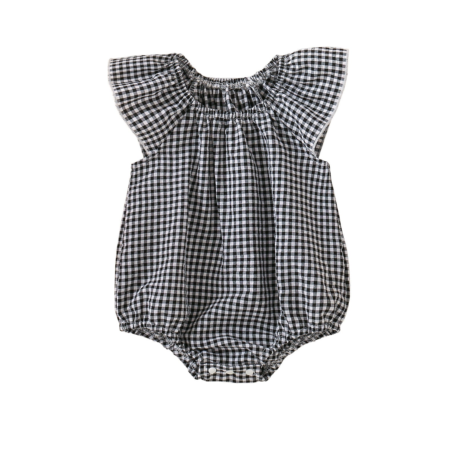 Hannah Plaid Romper
