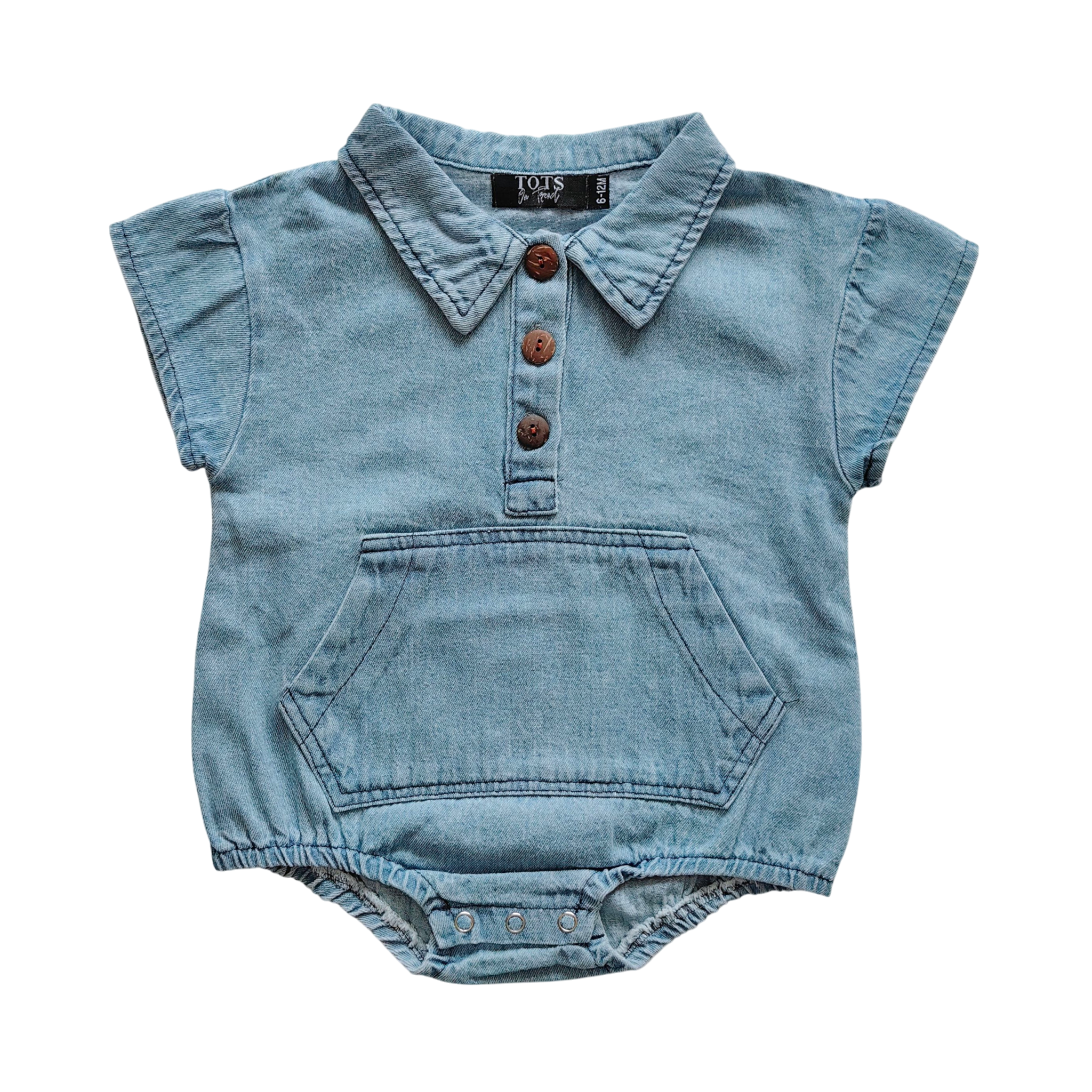 Acid Wash Romper - Clearance