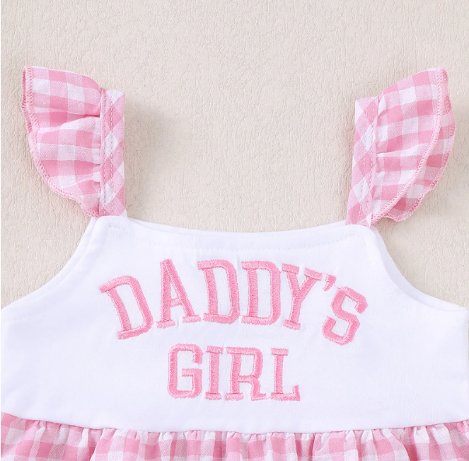Daddy's Girl Plaid Set