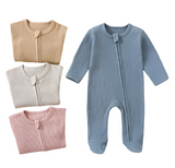 Waffle Zipper Onesie