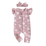 Rosie Sleeveless Flower Onesie