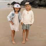 girl and boy vintage 5 panel cap, cubs and co