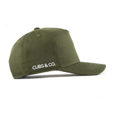 OLIVE BASEBALL CAP: Available in Baby - Adult Sizes - Cubs & Co.