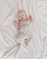 Checker Knitted Jumpsuit