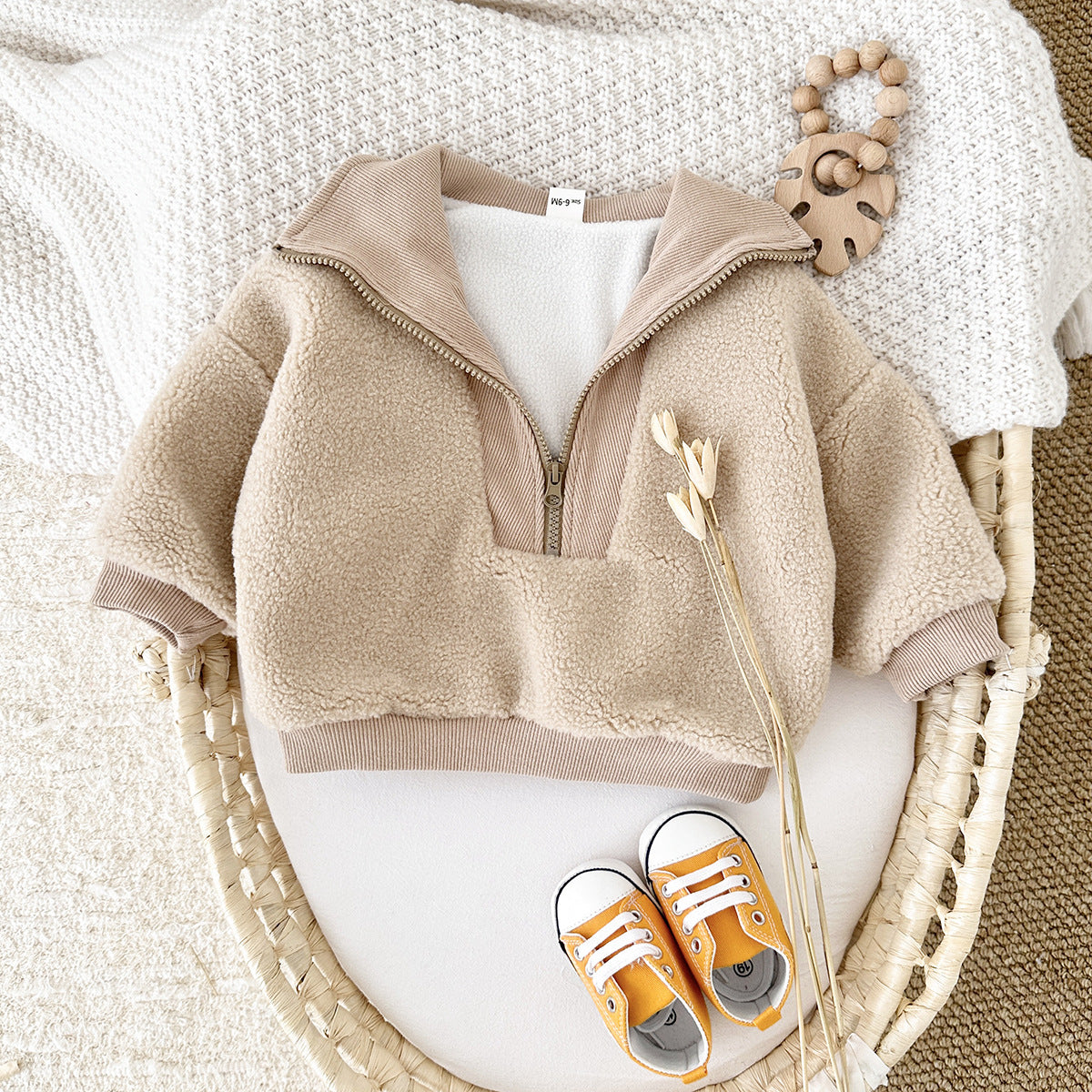 Zipper Sherpa Jumper