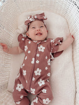 Rosie Sleeveless Flower Onesie