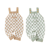 Checker Knitted Jumpsuit