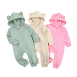Bear Zipper Onesie - 14 Colours