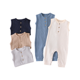 Sleeveless Waffle Onesie