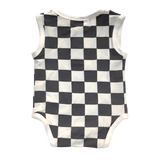 Elijah Checker Romper