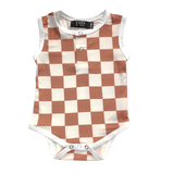 Elijah Checker Romper