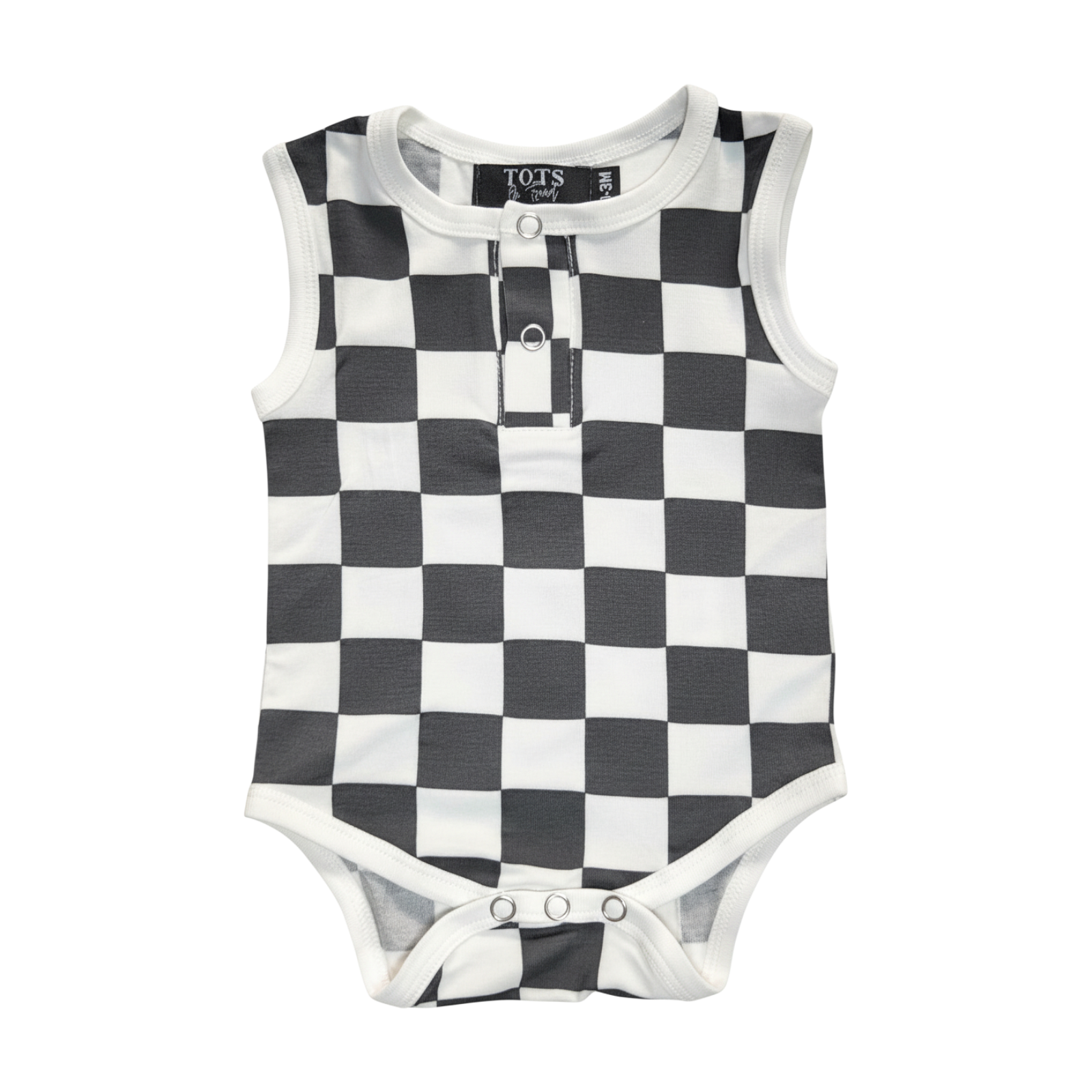 Elijah Checker Romper - Clearance
