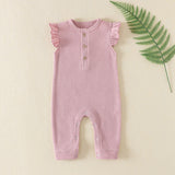 Sleeveless Flutter Waffle Onesie