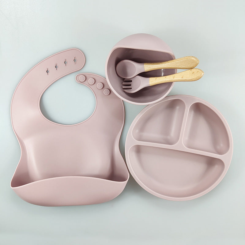 Silicone Bib Plate Set (7 Colours)