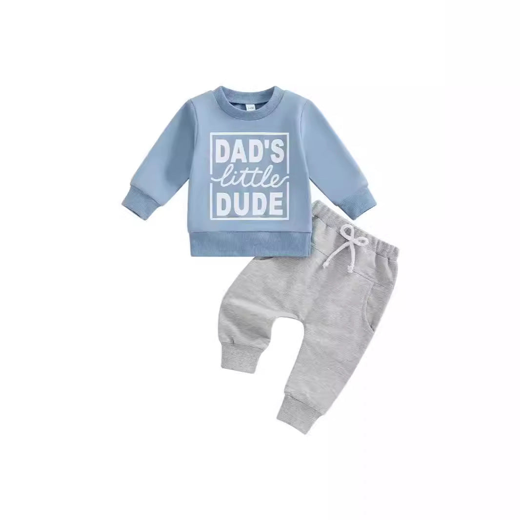 Dad's Little Dude Or Mama's Little Man Set