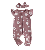 Rosie Sleeveless Flower Onesie