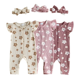 Rosie Sleeveless Flower Onesie