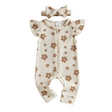 Rosie Sleeveless Flower Onesie