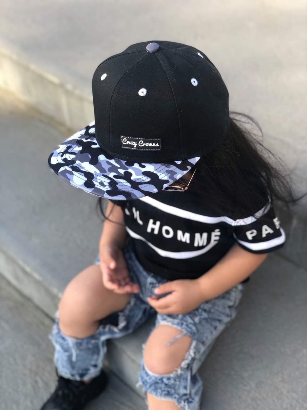 Cruzy Crowns - Snow Camo Snapback