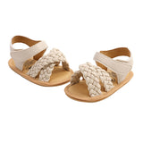 Summer Braided Sandals - Beige
