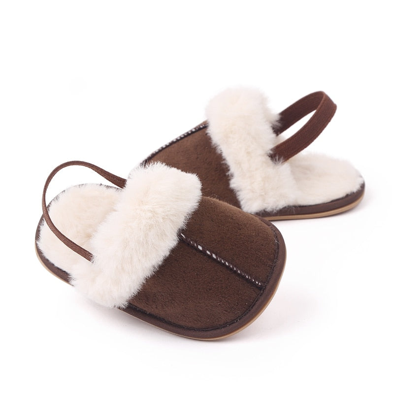 Fluffy Baby Slides - Cacao