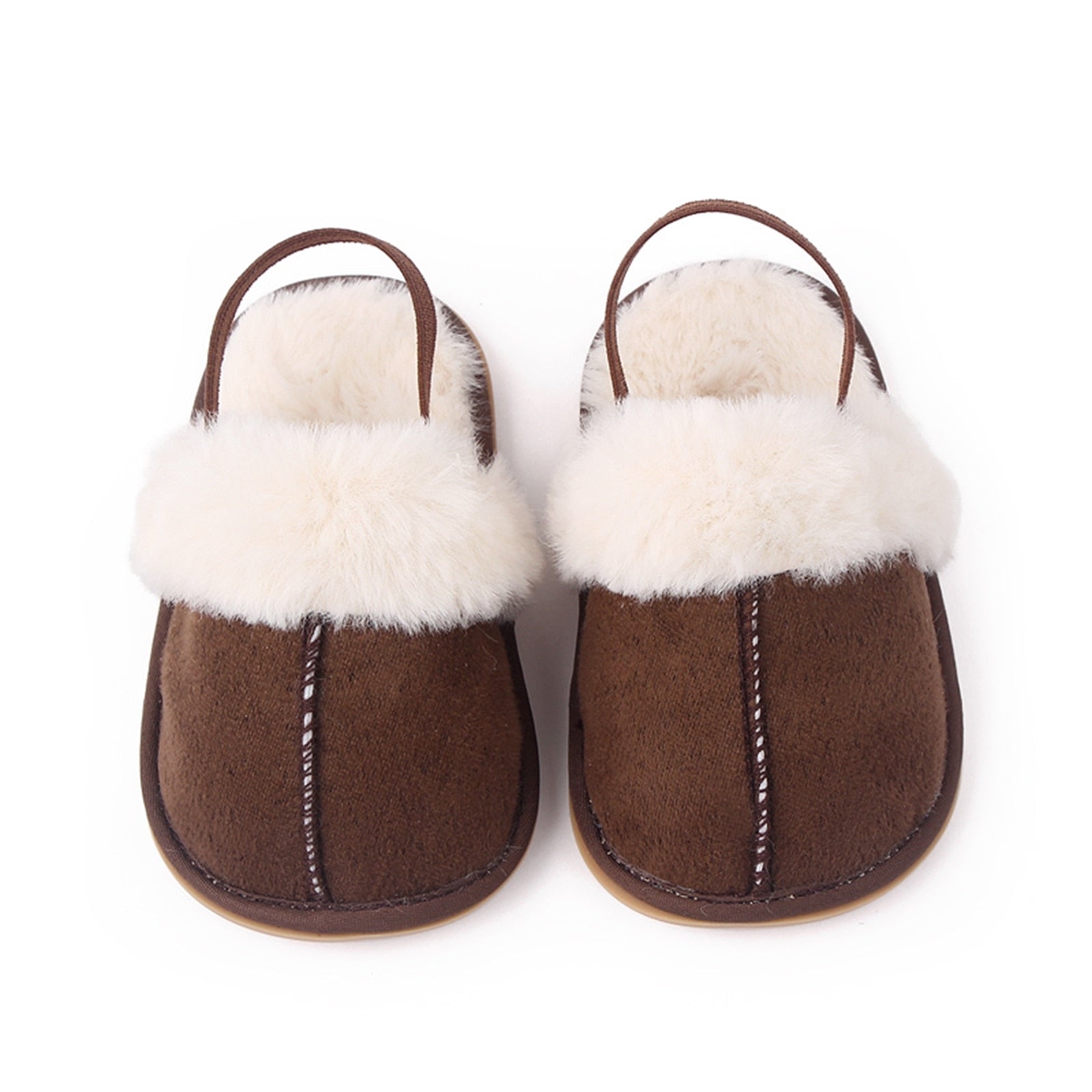 Fluffy Baby Slides - Cacao
