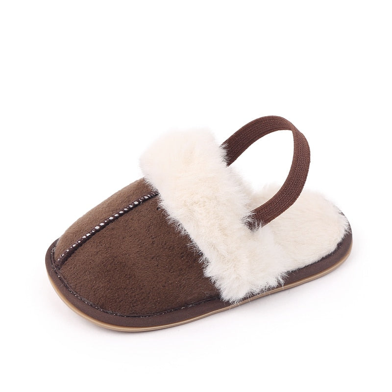 Fluffy Baby Slides - Cacao