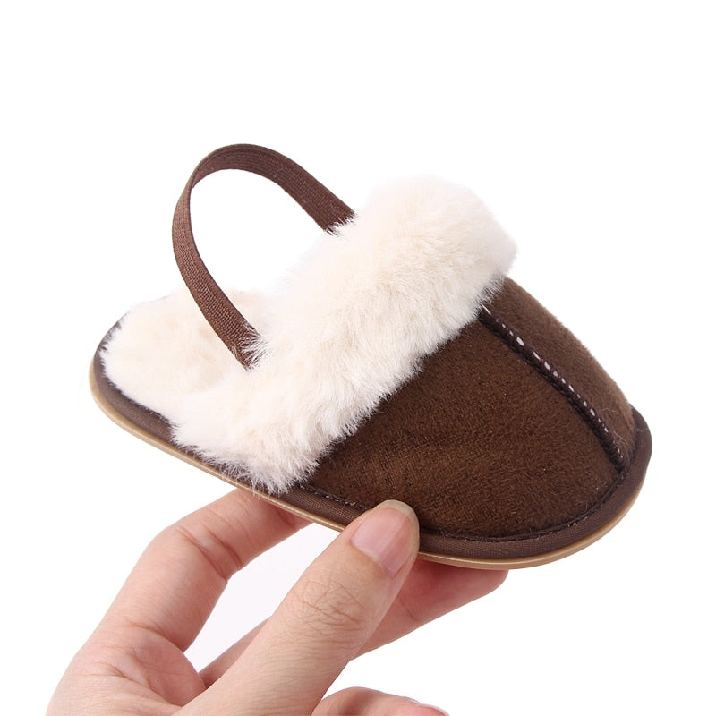Fluffy Baby Slides - Cacao