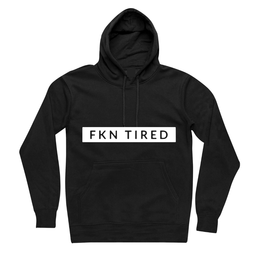 MLW By Design - FKN Tired Adult Hoodie | Black