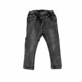 MLW By Design - Distressed Black Wash Jeans