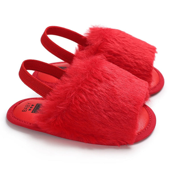 Fluffy Slides - Red