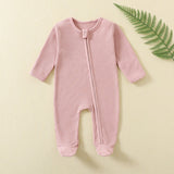 Waffle Zipper Onesie