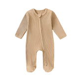 Waffle Zipper Onesie