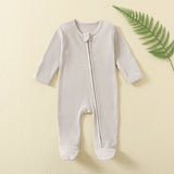 Waffle Zipper Onesie
