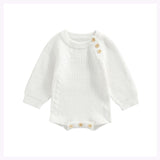 Button Knit Romper