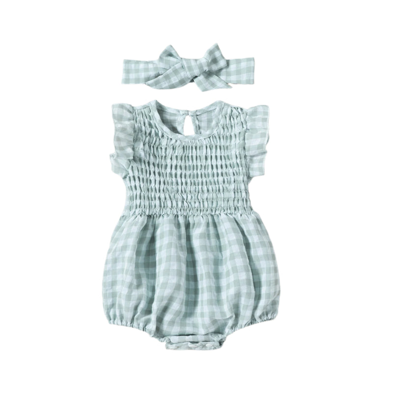 Mia Gingham Romper
