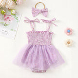 Ayla Flower Tulle Romper