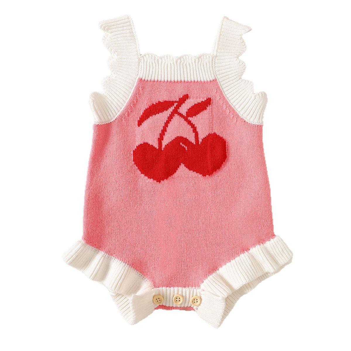 Cherry Knit Romper