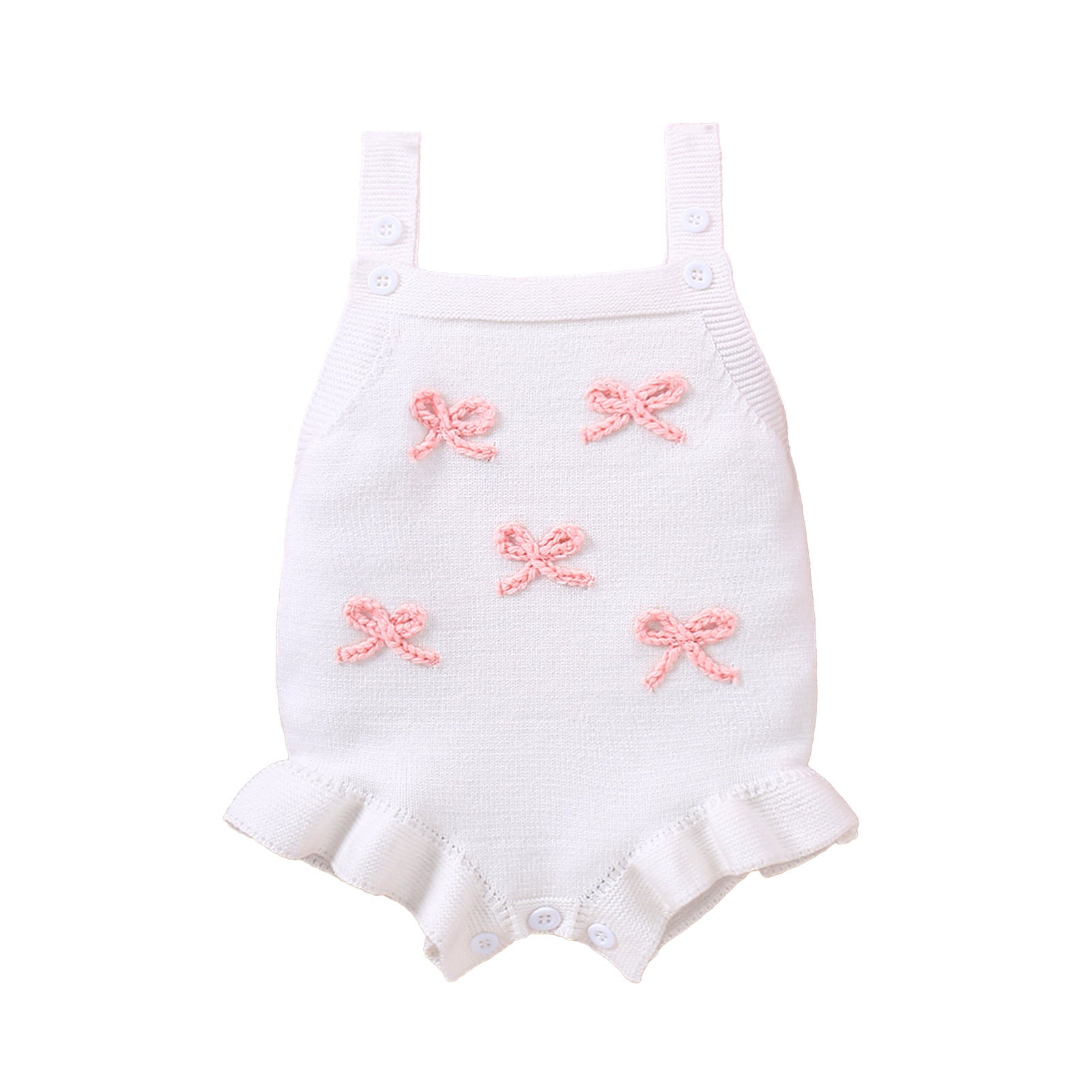 Knitted Bow Romper