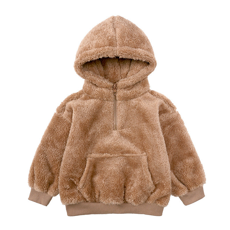 Furry bear coat on sale