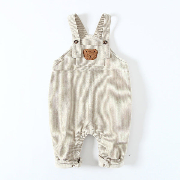 Clearance - Corduroy Bear Overalls