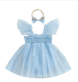 Bethany Star Tulle Romper - Clearance