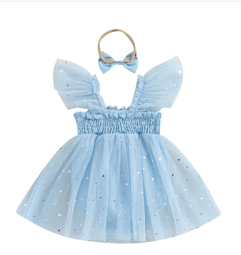 Bethany Star Tulle Romper - Clearance