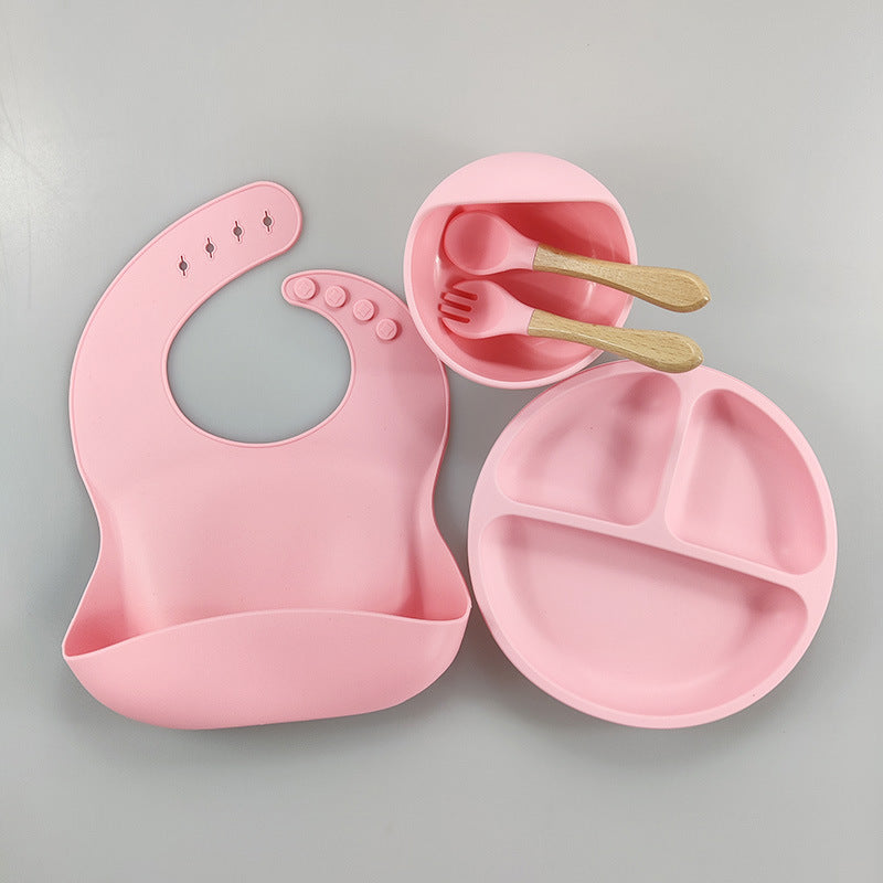 Silicone Bib Plate Set (7 Colours)