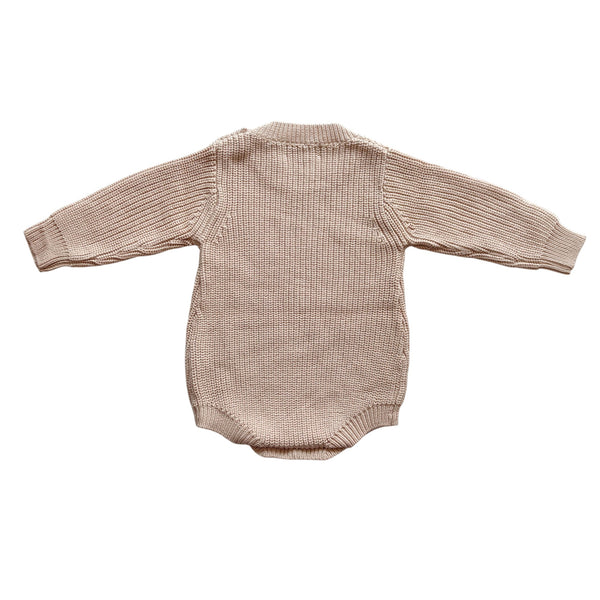 Button Knit Romper